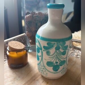 Handpainted Ceramic oil dispenser from Spain